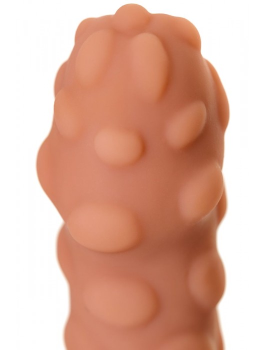 Телесная реалистичная насадка KOKOS Extreme Sleeve 11 с дополнительной стимуляцией - 12,7 см. - KOKOS - в Орске купить с доставкой