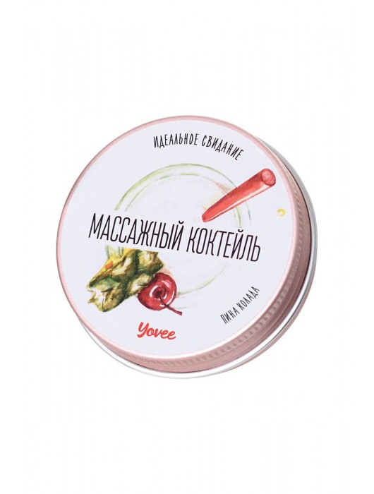 Массажная свеча «Массажный коктейль» с ароматом пина колады - 30 мл. - ToyFa - купить с доставкой в Орске