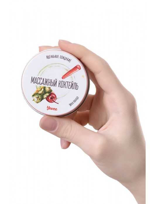 Массажная свеча «Массажный коктейль» с ароматом пина колады - 30 мл. - ToyFa - купить с доставкой в Орске