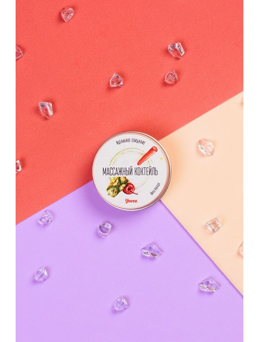 Массажная свеча «Массажный коктейль» с ароматом пина колады - 30 мл. - ToyFa - купить с доставкой в Орске
