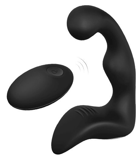 Черный вибромассажер простаты REMOTE BOOTY PLEASER - Dream Toys - в Орске купить с доставкой