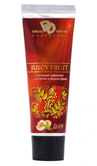 Интимный съедобный лубрикант JUICY FRUIT с ароматом дыни - 30 мл. - БиоМед - купить с доставкой в Орске