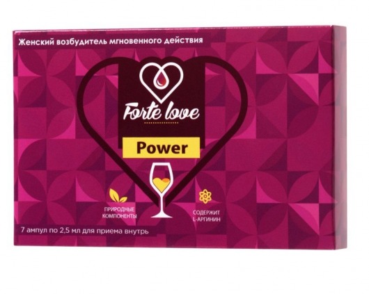 Женский возбудитель мгновенного действия Forte Love Power - 7 ампул (2,5 мл.) - Капиталпродукт - купить с доставкой в Орске