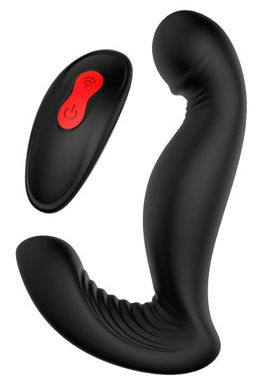 Черный вибромассажер простаты SWIRLING P-PLEASER - Dream Toys - в Орске купить с доставкой