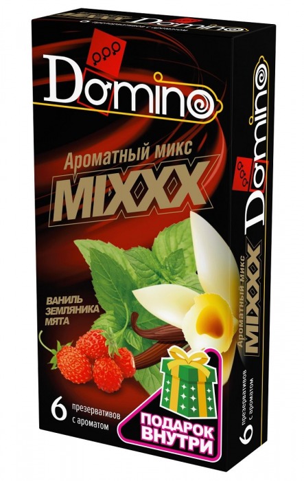 Ароматизированные презервативы DOMINO  Ароматный микс  - 6 шт. - Domino - купить с доставкой в Орске