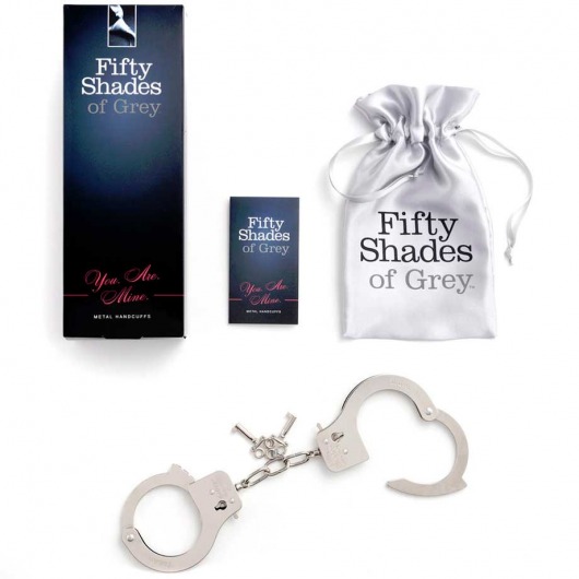 Металлические наручники Metal Handcuffs - Fifty Shades of Grey - купить с доставкой в Орске