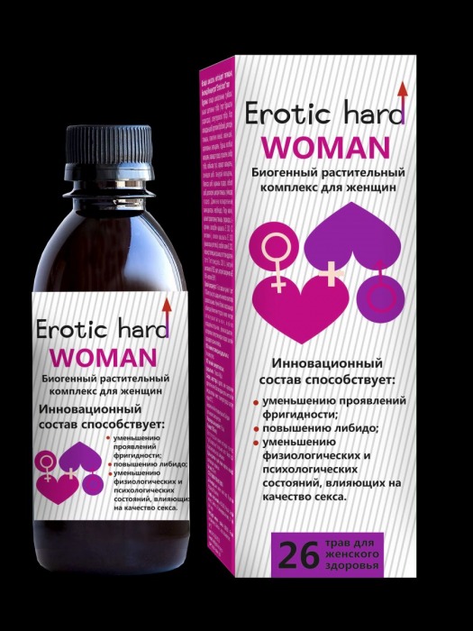 Женский биогенный концентрат для повышения либидо Erotic hard Woman - 250 мл. - Erotic Hard - купить с доставкой в Орске