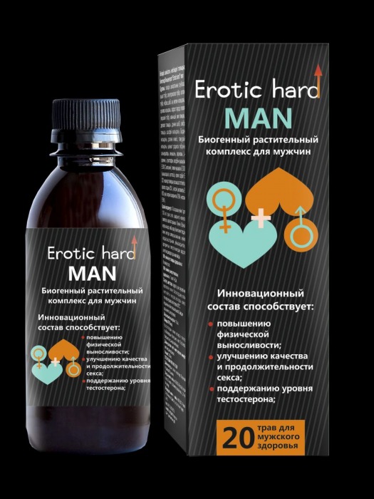 Мужской биогенный концентрат для усиления эрекции Erotic hard Man - 250 мл. - Erotic Hard - купить с доставкой в Орске