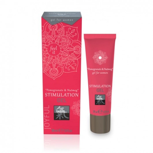 Возбуждающий интимный гель для двоих STIMULATION GEL Pomegranate   Nutmeg - 30 мл. - Shiatsu - купить с доставкой в Орске