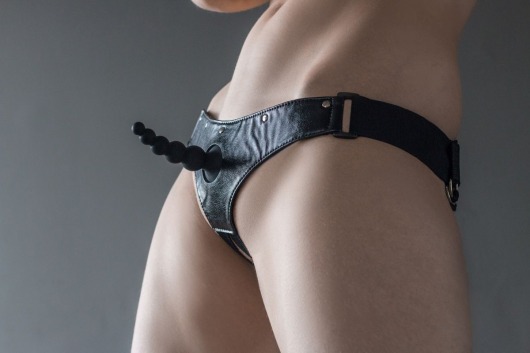 Черные трусики Better с анальной насадкой - 8 см. - Lola Games - купить с доставкой в Орске