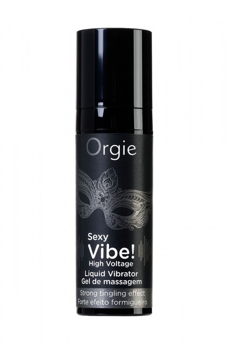 Гель для массажа ORGIE Sexy Vibe High Voltage с эффектом вибрации - 15 мл. - ORGIE - купить с доставкой в Орске