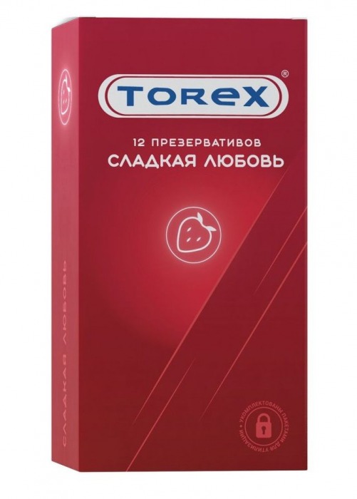 Презервативы Torex  Сладкая любовь  с ароматом клубники - 12 шт. - Torex - купить с доставкой в Орске