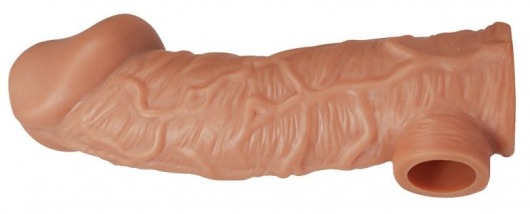 Телесная насадка на фаллос с фиксацией мошонки EXTREME SLEEVE - 15,6 см. - KOKOS - в Орске купить с доставкой
