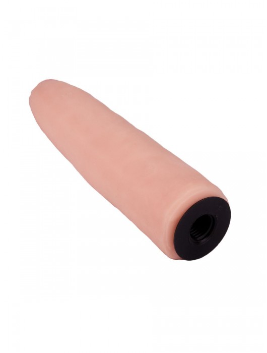 Пояс-трусики с насадкой Glamour Silver - 15,5 см. - LOVETOY (А-Полимер) - купить с доставкой в Орске