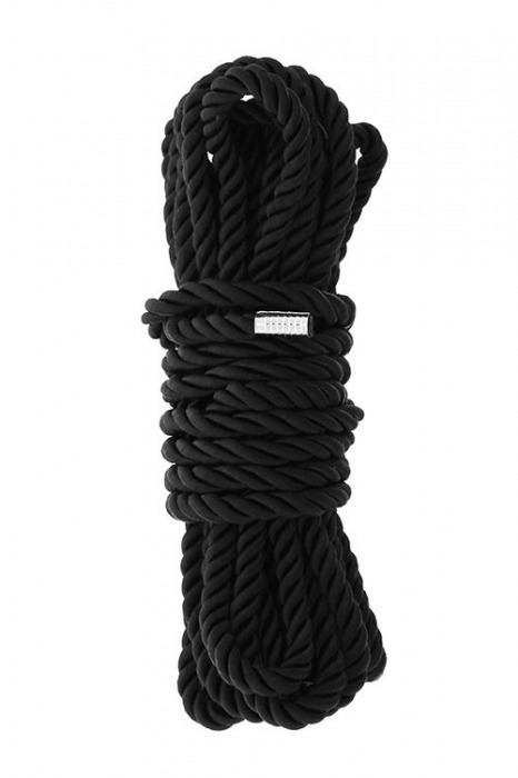 Черная веревка для шибари DELUXE BONDAGE ROPE - 5 м. - Dream Toys - купить с доставкой в Орске