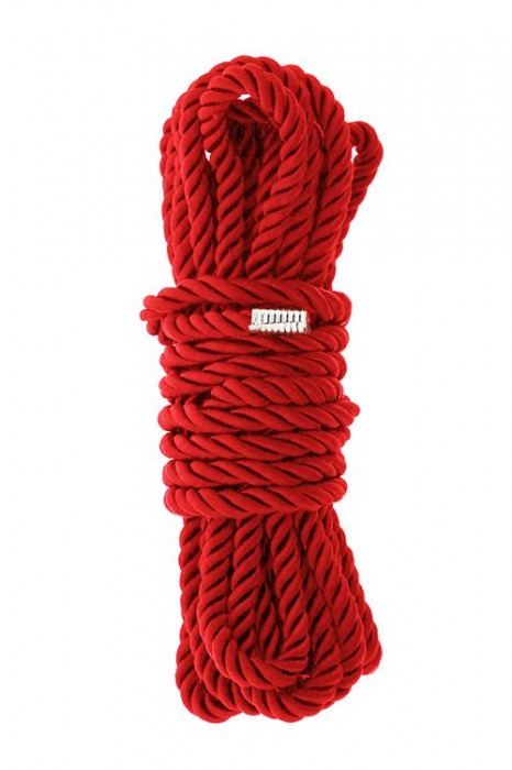 Красная веревка для шибари DELUXE BONDAGE ROPE - 5 м. - Dream Toys - купить с доставкой в Орске