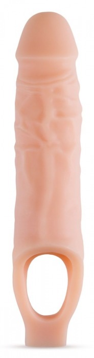 Телесный реалистичный фаллоудлинитель 9 Inch Silicone Cock Sheath Penis Extender - 22,86 см. - Blush Novelties - в Орске купить с доставкой