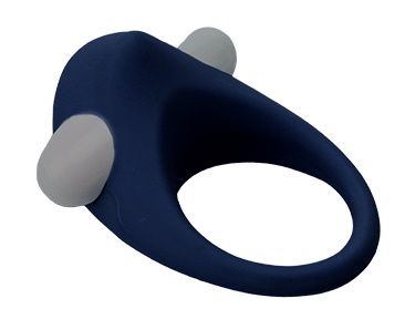 Гладкое синее эрекционное виброкольцо STIMU RING - Dream Toys - в Орске купить с доставкой