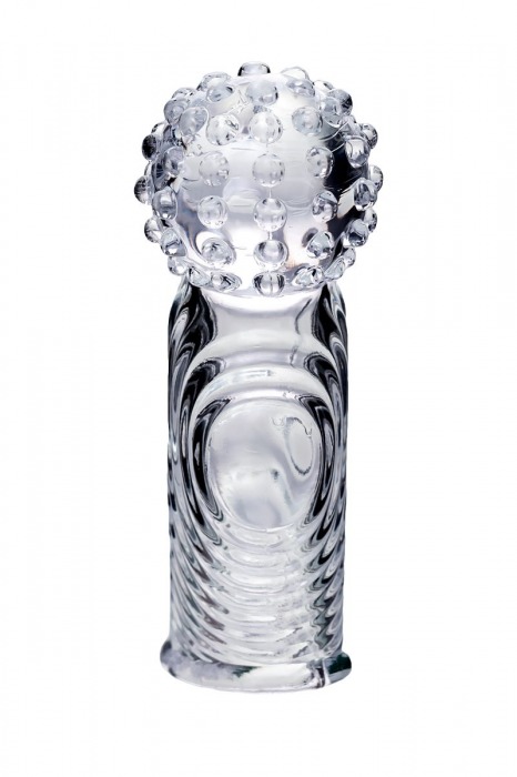 Прозрачная рельефная насадка на палец Ricol - 8 см. - A-toys в Орске Прозрачная рельефная насадка на палец Ricol - 8 см. - A-toys