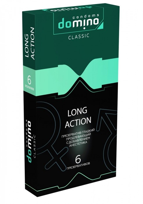 Презервативы с пролонгирующим эффектом DOMINO Classic Long action - 6 шт. - Domino - купить с доставкой в Орске