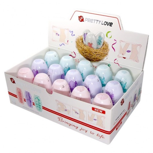 Набор из 15 мини-мастурбаторов Fantastic Egg Hard Boiled - Baile - в Орске купить с доставкой