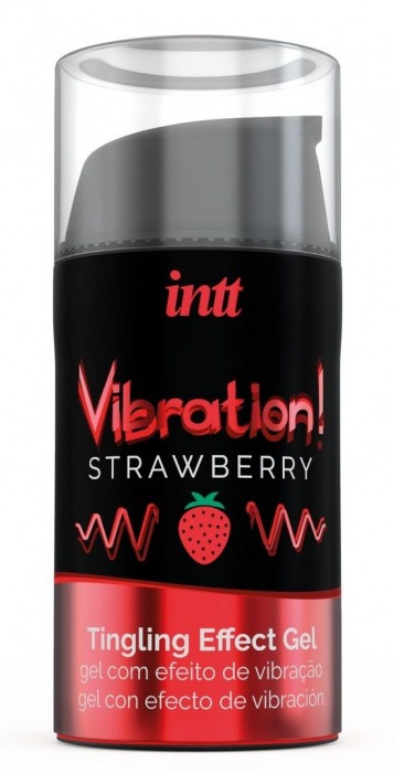 Жидкий интимный гель с эффектом вибрации Vibration! Strawberry - 15 мл. - INTT - купить с доставкой в Орске