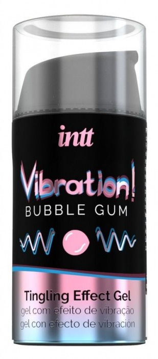 Жидкий интимный гель с эффектом вибрации Vibration! Bubble Gum - 15 мл. - INTT - купить с доставкой в Орске