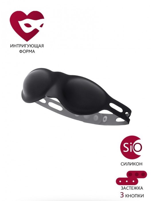 Черная плотная силиконовая маска - ToyFa - купить с доставкой в Орске