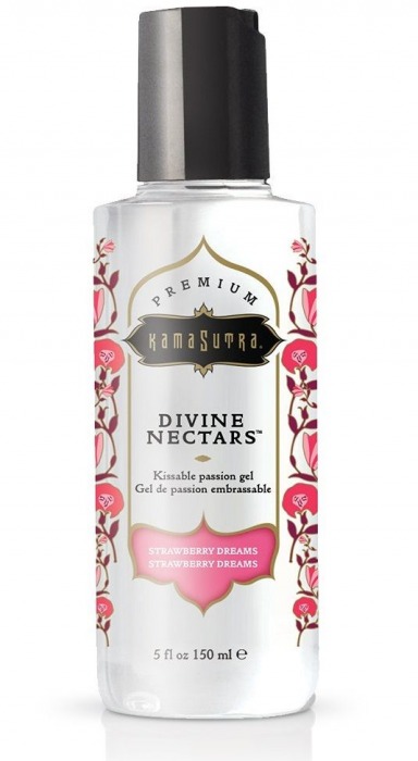 Гель-лубрикант на водной основе Divine Nectars Strawberry Dream с ароматом клубники - 150 мл. - Kama Sutra - купить с доставкой в Орске