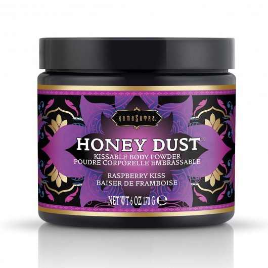 Пудра для тела Honey Dust Body Powder с ароматом малины - 170 гр. - Kama Sutra - купить с доставкой в Орске