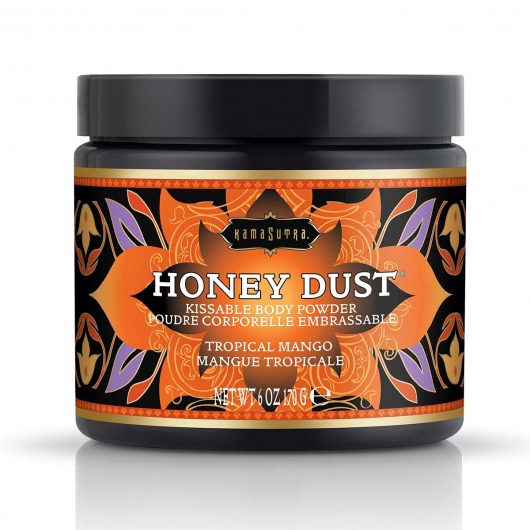 Пудра для тела Honey Dust Body Powder с ароматом манго - 170 гр. - Kama Sutra - купить с доставкой в Орске