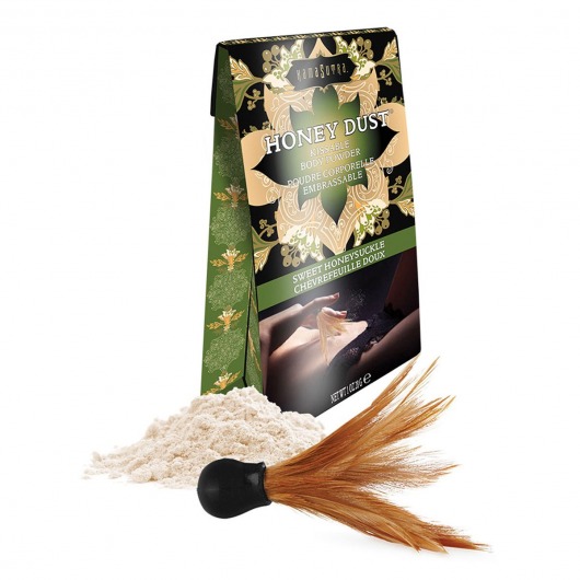 Пудра для тела Honey Dust Body Powder с ароматом жимолости - 28 гр. - Kama Sutra - купить с доставкой в Орске