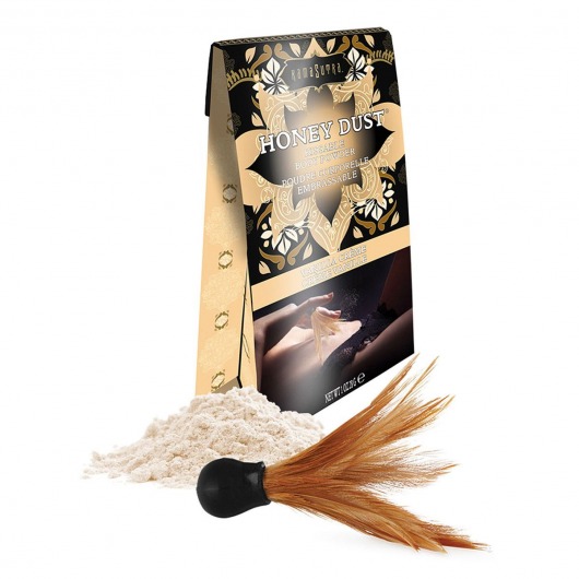 Пудра для тела Honey Dust Body Powder с ароматом ванили - 28 гр. - Kama Sutra - купить с доставкой в Орске