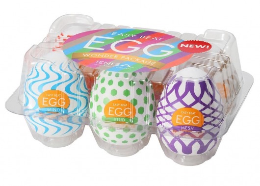 Набор из 6 мастурбаторов Tenga EGG IV с различным рельефом - Tenga - в Орске купить с доставкой