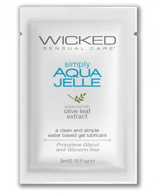 Гель-лубрикант Simply Aqua Jelle - 3 мл. - Wicked - купить с доставкой в Орске