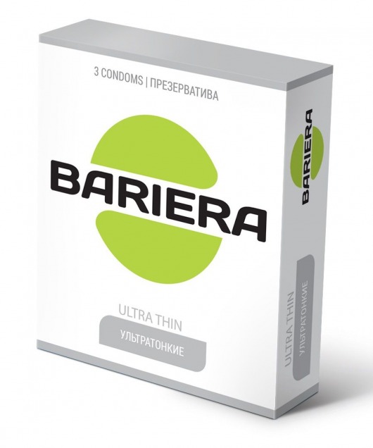 Ультратонкие презервативы Bariera Ultra Thin - 3 шт. - Bariera - купить с доставкой в Орске