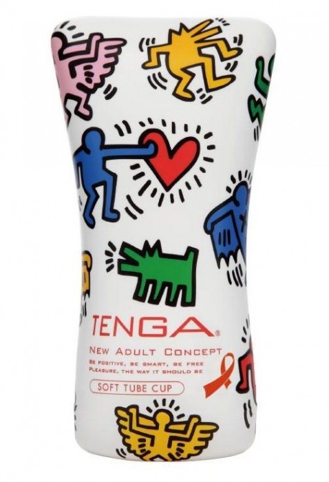 Мастурбатор-туба Keith Haring Soft Tube CUP - Tenga - в Орске купить с доставкой