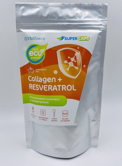 Натуральный коллаген с ресвератролом GYMforce Collagen+ - 150 гр. - SuperCaps - купить с доставкой в Орске