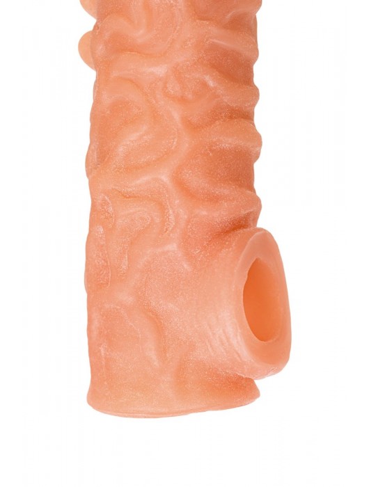 Телесная закрытая насадка с шершавой головкой Cock Sleeve Size S - 13,8 см. - KOKOS - в Орске купить с доставкой