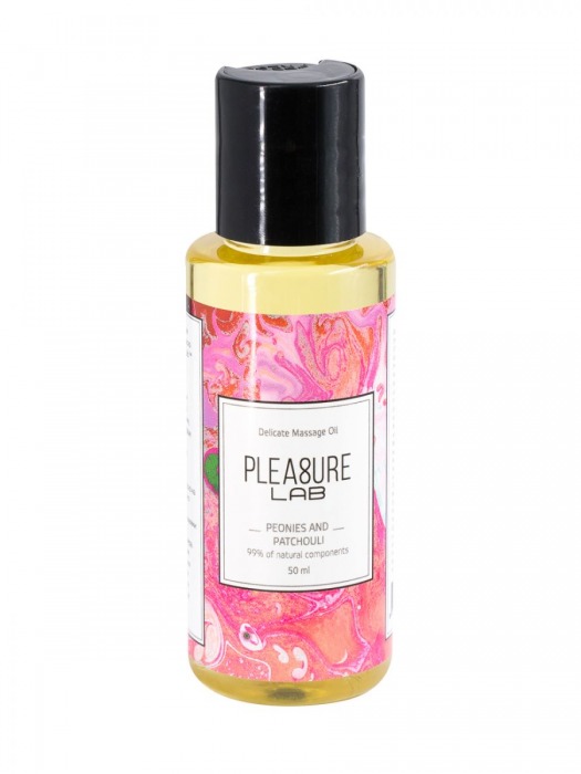 Массажное масло Pleasure Lab Delicate с ароматом пиона и пачули - 50 мл. - Pleasure Lab - купить с доставкой в Орске