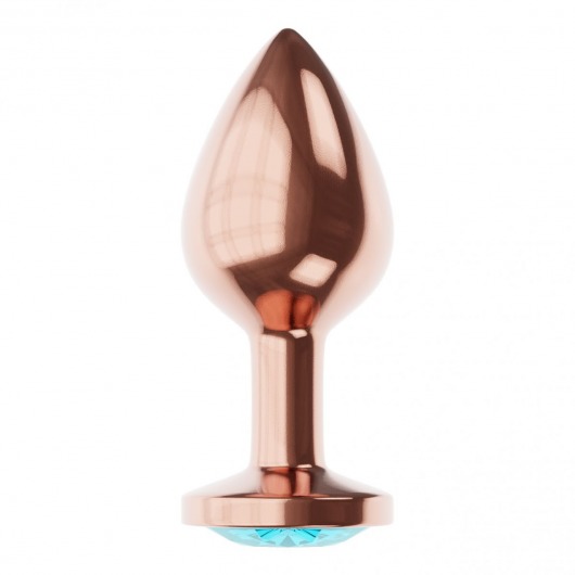 Пробка цвета розового золота с малиновым кристаллом Diamond Topaz Shine L - 8,3 см. - Lola Games - купить с доставкой в Орске