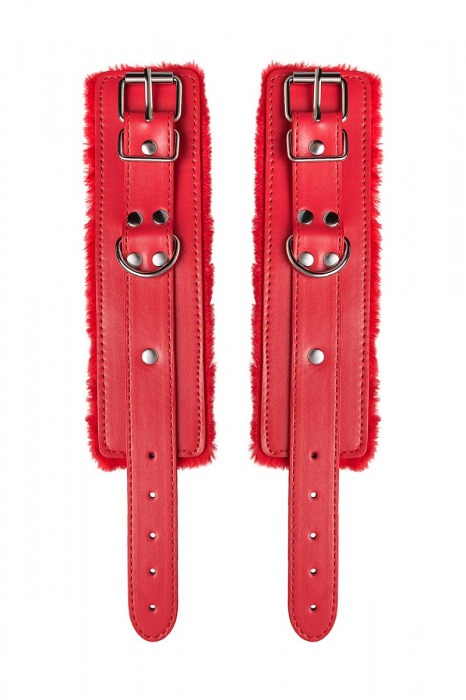 Красные наручники Anonymo из искусственной кожи - ToyFa - купить с доставкой в Орске