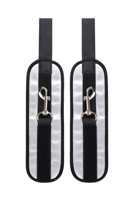 Серебристо-черные наручники Anonymo - ToyFa - купить с доставкой в Орске