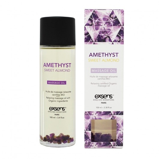 Органическое массажное масло AMETHYST SWEET ALMOND - 100 мл. - Exsens - купить с доставкой в Орске