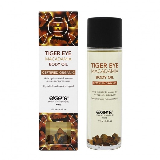 Органическое массажное масло TIGER EYE MACADAMIA - 100 мл. - Exsens - купить с доставкой в Орске