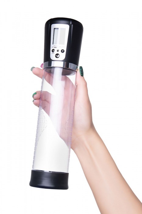 Прозрачная автоматическая помпа для пениса Alrik - Sexus - в Орске купить с доставкой