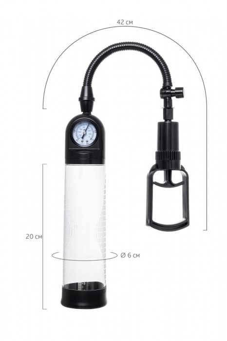 Прозрачная механическая помпа Helmer с манометром - Sexus - в Орске купить с доставкой