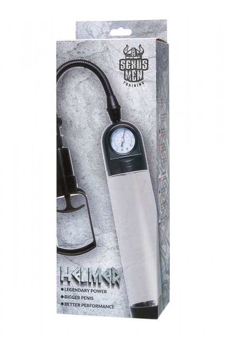 Прозрачная механическая помпа Helmer с манометром - Sexus - в Орске купить с доставкой