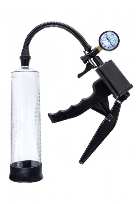 Прозрачная механическая помпа для пениса Viggo - Sexus - в Орске купить с доставкой