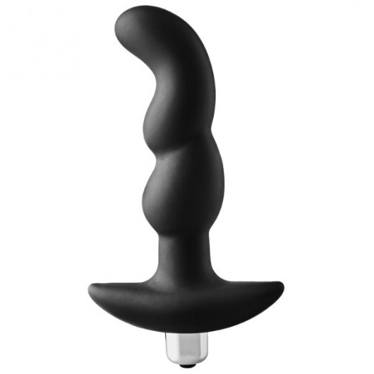 Черная вибропробка для простаты FantASStic Vibrating Prostate Plug - 14,5 см. - Dream Toys - в Орске купить с доставкой